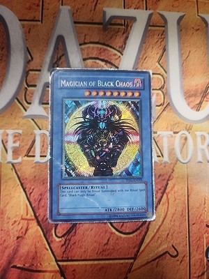 Magician of Black Chaos Secret Rare PP01-EN001 Premium Pack 1 HP/DMG-image