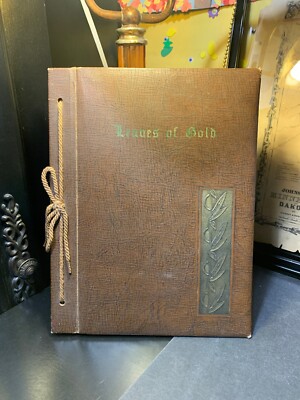 Vintage Book “Leaves Of Gold” Prayers, Phrases, Inspiration & Prose 6th - 1957-image