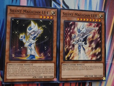 Yugioh Silent Magician LV4 & Silent Magician LV8 Commen Set LDK2 Unlimited -image