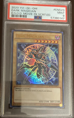 2020 YU-GI-Oh! MVP1-ENSV3 Dark Magician GRADED PSA MINT 9-image