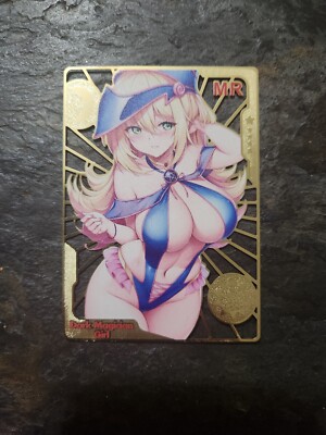 Dark Magician Girl Yu-Gi-Oh Goddess Story Gold Metal Card Waifu Numbered Card!!-image