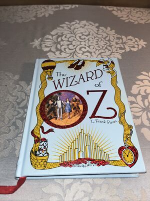The Wizard of Oz Illustrated Leather Bound Hardcover Collectible L.F. Baum VGUC-image