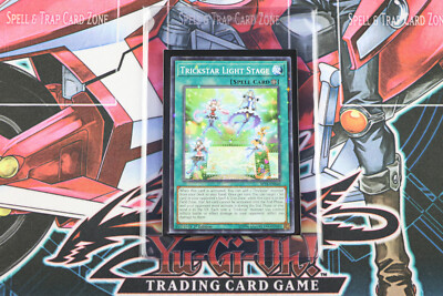 YuGiOh Spell Card Trickstar Light Stage SP18-EN040 1st Edition Starfoil Rare-image