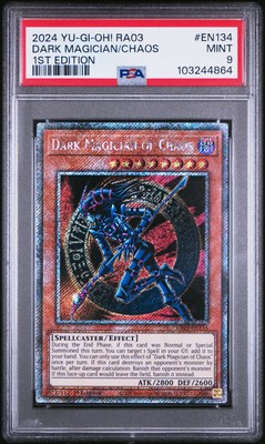 2024 YU-GI-OH! RA03-QUARTER CENTURY BONANZA 1ST ED DARK MAGICIAN OF CHAOS PSA 9-image