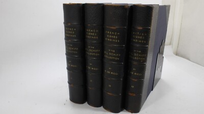 French Signed Bindings in the Mortimer L. Schiff Collection - 4 Volumes-image