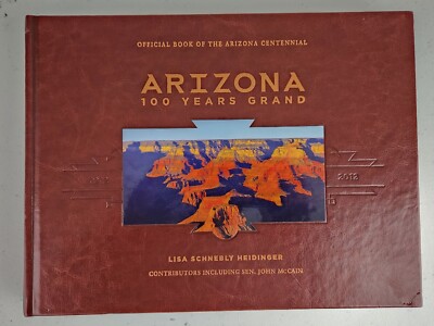 Arizona 100 Years Grand Centennial Collectible Coffee Table Book Leather Bound-image