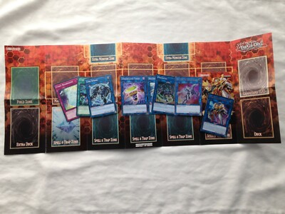 YGO VRAINS LINK STARTER 6 LINKS + SPELL TRAP + GAME MAT RULEBOOK! DECODE TALKER!-image