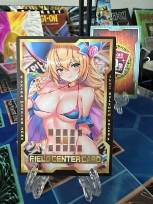 YuGiOh DARK MAGICIAN GIRL Sexy Anime Field Center Card with Holographic Sleeve-image