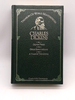 Vtg Charles Dickens Treasury Oliver Twist Great Expectations Tale of Two Cities-image