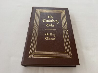 Easton Press CANTERBURY TALES Geoffrey Chaucer 1996 LEATHER Collector's Ed MINT!-image