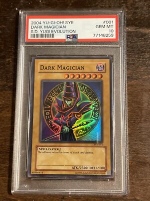 PSA 10 Gem MINT DARK MAGICIAN 2004 Yu-Gi-Oh! SYE 001 Yugi Evolution Deck Holo-image
