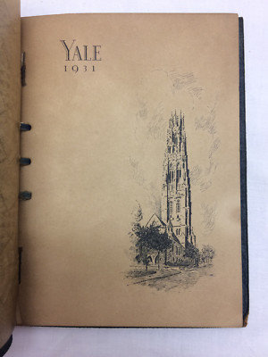 Vtg 1931 Leather Bound Yale College Commencement Week Yearbook Connecticut-image
