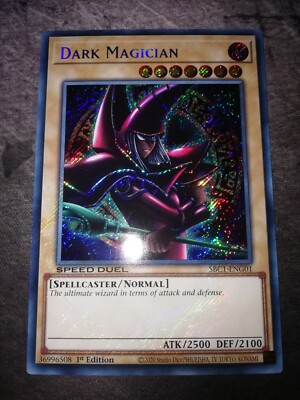 Dark Magician 1. Rare Secret Edition SBC1-ENG01 NM - Speed Duel Yu-Gi-Oh!-image