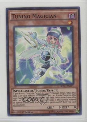 2016 Yu-Gi-Oh! Breakers of Shadow 1st Edition Tuning Magician #BOSH-EN001 fm0-image