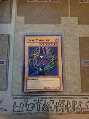 YUGIOH TCG DARK MAGICIAN SYE-001 ULTRA 1ST EDITION LP 1996-image