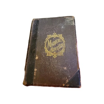Medical Adviser Leather bound Vintage Rezin Thompson M.D Rare Collectable-image