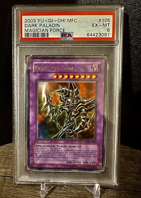 2003 Yu-Gi-Oh! MFC DARK PALADIN MAGICIAN FORCE PSA 6-image