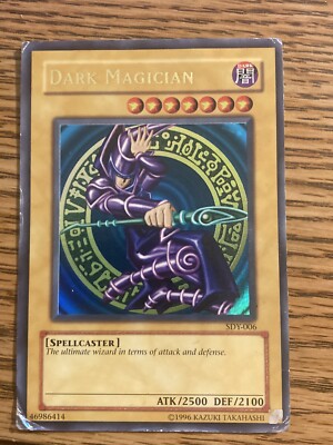 Yugioh Dark Magician SDY-006 Ultra Rare Holo NRMT or Better-image