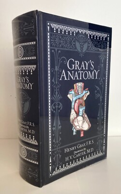 GRAY'S ANATOMY Henry Gray Deluxe Collectible Bonded Leather *SEALED, LIKE NEW-image