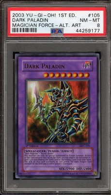 Yu-Gi-Oh! Dark Paladin Magician's Force 1st Ed ASIAN MFC-105 CORRECTED ART PSA 8-image