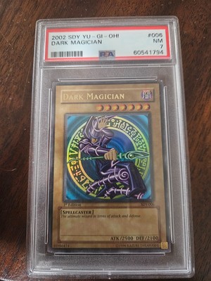 2002 Yu-Gi-Oh! Dark Magician SDY-006 Ultra Rare PSA 7 1st Edition English-image