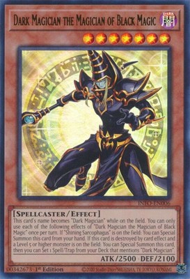Yugioh! Dark Magician the Magician of Black Magic - INFO-EN006 - Ultra Rare - 1s-image