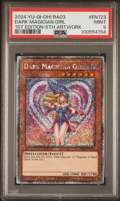 2024 YU-GI-OH! RA03-QUARTER CENTURY BONANZA #EN123 DARK MAGICIAN GIRL PSA 9-image