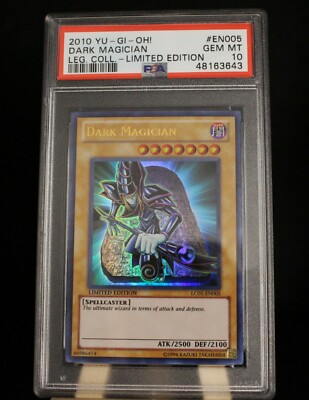 2010 Yu-Gi-Oh Legendary Collection Dark Magician Limited Edition #EN005 PSA 10-image