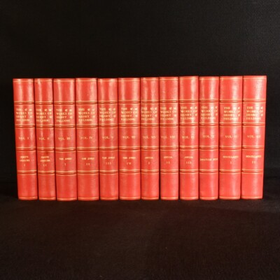 1898-1899 12vols The Works of Henry Fielding Edmund Gosse Limited Edition-image