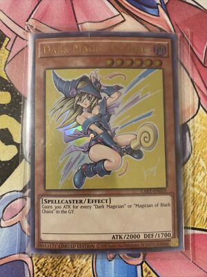Yugioh Dark Magician Girl Ultra Rare LART-EN019 Near Mint (SR)-image