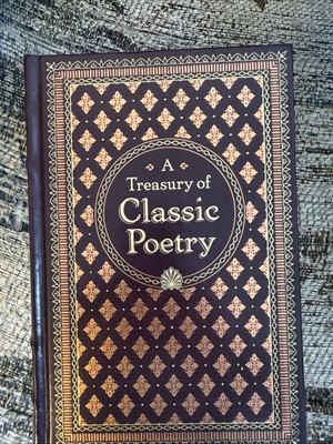 A Treasury of Classic Poetry Leather Bound By Barnes & Noble 2014 Hardcover New-image