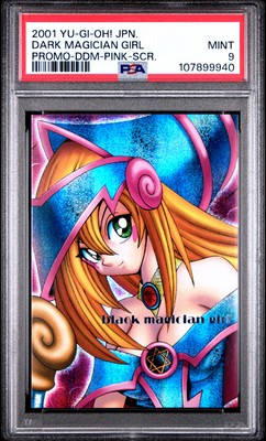 2001 YU-GI-OH! JAPANESE PROMO DARK MAGICIAN GIRL PSA 9-image