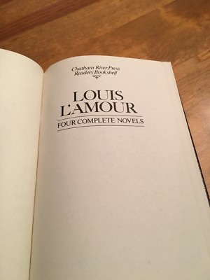 Four Complete Novels Complete & Unabridged by LOUIS L'AMOUR Leather Bound-image