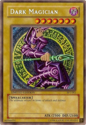 Yu-Gi-Oh! Dark Magician BPT-001 Secret Rare Promo Heavy Played-image