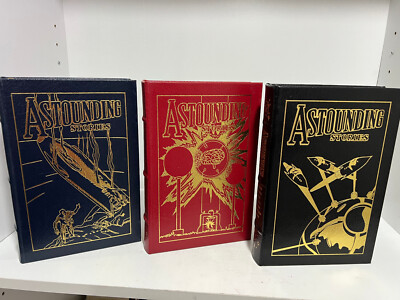 Easton Press ASTOUNDING STORIES 60th Anniversary Collection in 3 vol Sci Fi-image
