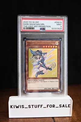 PSA 9 Dark Magician Girl LART-EN019 The Lost Art Promotion Limited Edition-image