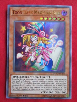 Yugioh Toon Dark Magician Girl Duel Power DUPO-EN041 1st Edition Ultra Rare!-image