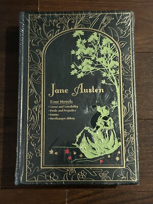 JANE AUSTEN collection of 4 LEATHER/GOLD SEALED!!!!-image