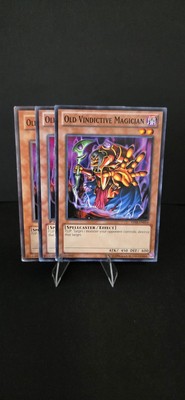 Yugioh Monster Old Vindictive Magician 3 Card Playset MFC YSRS YS13-image