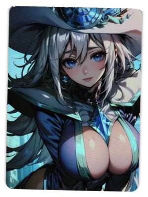 SILENT MAGICIAN GIRL YU-GI-OH DOUBLE SIDED Holo CCG Anime Custom Card-image