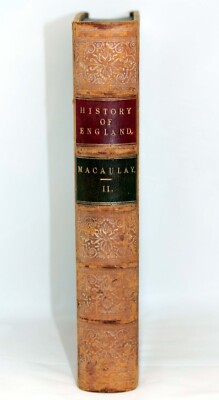 Leather bound The History of England Volume II by Lord Macaulay 1860-image
