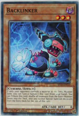 Yugioh Backlinker SP18-EN010 Starfoil Rare 1st Edition-image
