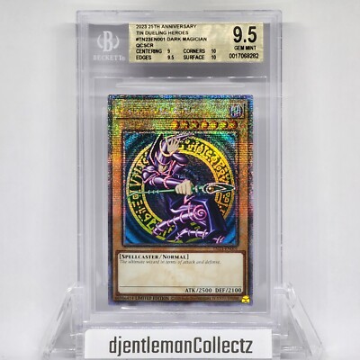 Yugioh! Dark Magician QCSR TN23-EN001 BGS 9.5 Dueling Heroes English-image