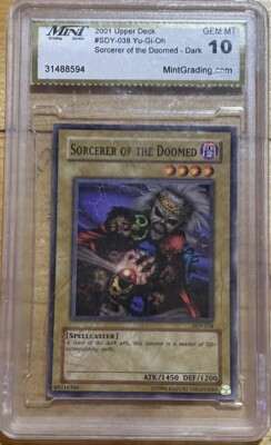 Yugioh Sorcerer Of The Doomed SDY-038 2001 Starter Deck MINT 10 Grade-image