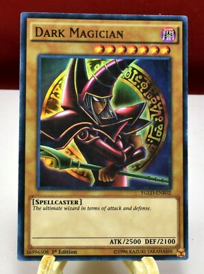 YuGiOh Dark Magician 1st Edition Ultra Rare YGLD-ENB02 HOLO  Yu-Gi-Oh! NM-image