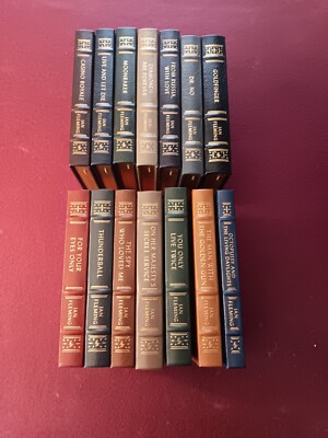 Easton Press James Bond Books by Ian Fleming, Complete set of 14 volumes-image