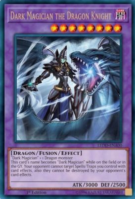 *** DARK MAGICIAN THE DRAGON KNIGHT *** ULTRA RARE LEDD-ENA00 MINT/NM YUGIOH!-image