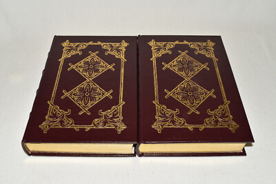 Easton Press 2V CENTENNIAL James Michener LEATHER 1ST Space Hawaii Texas Alaska!-image