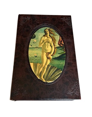 Faux book box leather-bound Sandro Botticelli's The Birth of Venus 6x10 NEW-image