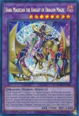 Yugioh! Dark Magician the Knight of Dragon Magic - BLMR-EN001 - Secret Rare - 1s-image